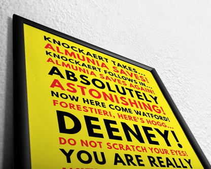 Here's Hogg... Deeney! - Yellow (long)