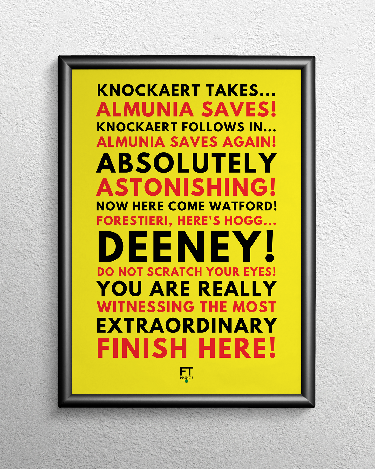 Here's Hogg... Deeney! - Yellow (long)