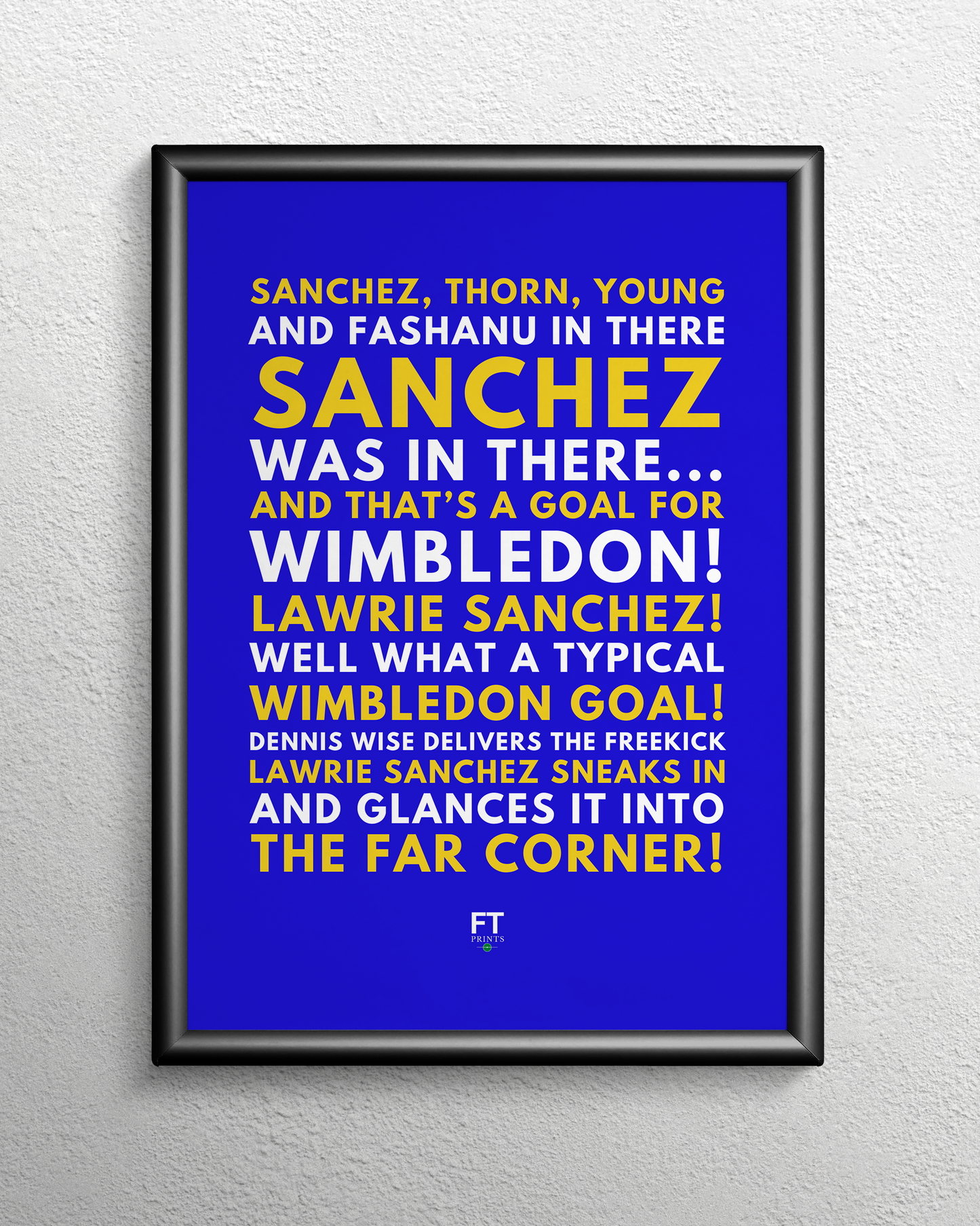 Lawrie Sanchez - Goal for Wimbledon!