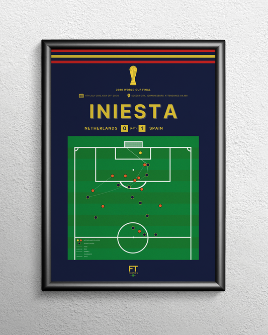 Iniesta's goal vs. Netherlands to win the World Cup