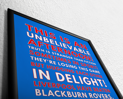 Blackburn Rovers: An unbelievable afternoon!