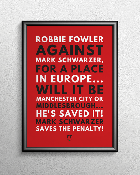 Mark Schwarzer - He's saved it! - Red