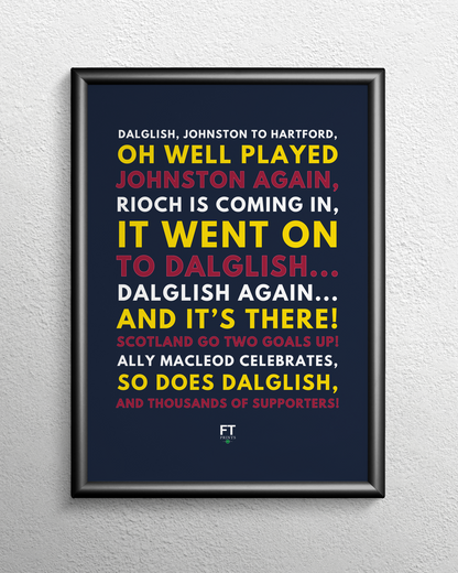 Kenny Dalglish - It's there! Scotland go two goals up!