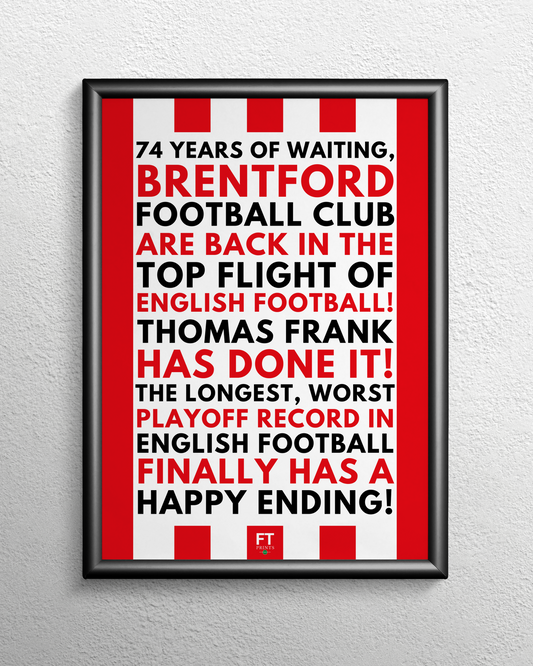 Brentford are back in the top flight! - Red and white