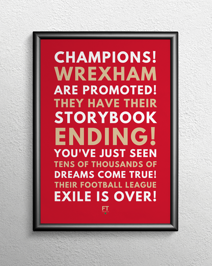 Wrexham - Their storybook ending!