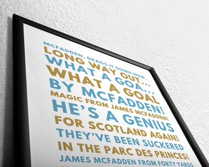 James McFadden - He's a genius for Scotland again!