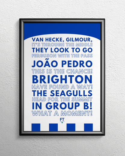 João Pedro - The Seagulls head for the summit in Group B!