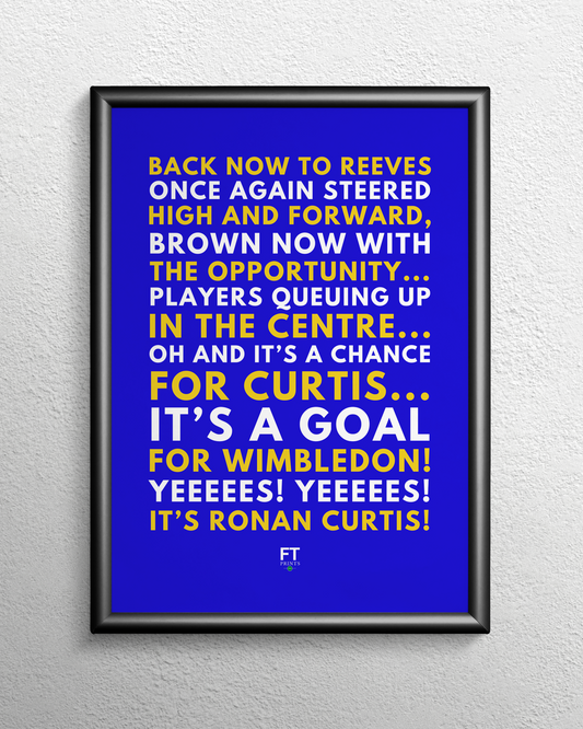 Ronan Curtis - It's a goal for Wimbledon!